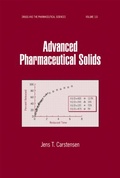Cover: Advanced Pharmaceutical Solids - CRC Press