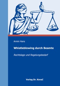 Abbildung von: Whistleblowing durch Beamte - Kovac, Dr. Verlag