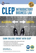 Cover: Clep(r) Introductory Business Law Book + Online, 2nd Ed. - Research & Education Association