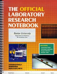 Enlarge image Cover: Official Laboratory Research Notebook (customized 50 pp. version) - Jones and Bartlett Publishers, Inc