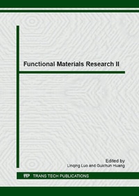 Enlarge image Cover: Functional Materials Research II - Trans Tech Publications Ltd