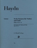 Cover: Joseph Haydn - Sechs Sonaten Hob. VI:1-6 f&uuml;r Violine und Viola - Henle, G&uuml;nter