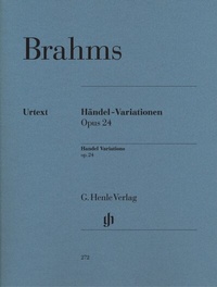 Abbildung von: Johannes Brahms - Händel-Variationen op. 24 - Henle, Günter