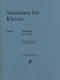 Cover: Klaviermusik (Auswahlband) - Sonatinen f&uuml;r Klavier - Band III, Romantik - Henle, G&uuml;nter