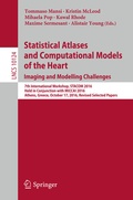 Cover: Statistical Atlases and Computational Models of the Heart. Imaging and Modelling Challenges - Springer
