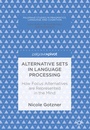Cover: Alternative Sets in Language Processing - Palgrave Macmillan