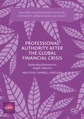 Cover: Professional Authority After the Global Financial Crisis - Palgrave Macmillan