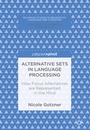 Cover: Alternative Sets in Language Processing - Palgrave Macmillan
