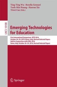 Abbildung von: Emerging Technologies for Education - Springer