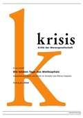 Cover: Krisis - Beitr&auml;ge zur Kritik der Warengesellschaft / 2016 / Die letzten Tage des Weltkapitals - epubli