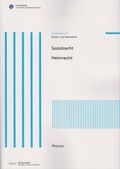 Cover: Sozialrecht. Heimrecht - Verlag der FH M&uuml;nster - Bereichsbibliothek Steinfurt