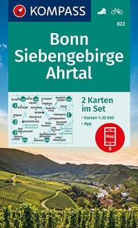 Abbildung von: KOMPASS Wanderkarte Bonn, Siebengebirge, Ahrtal - KOMPASS-Karten