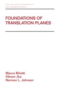 Cover: Foundations of Translation Planes - CRC Press