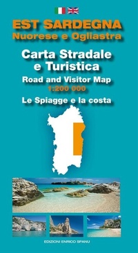 Abbildung von: Est Sardegna nuorese e ogliastra. Carta stradale e turistica. Le spiagge e la costa 1:200.000 - Spanu
