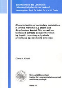 Abbildung von: Characterization of secondary metabolites in Drimia maritima (L.) Stearn and Strophanthus kombé Oliv. as well as fermented extracts derived therefrom by liquid chromatography-diode array/mass spectrometric detection - Shaker