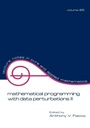 Cover: Mathematical Programming with Data Perturbations II, Second Edition - CRC Press