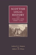 Cover: Scottish Legal History - Edinburgh University Press
