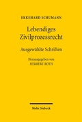 Abbildung von: Lebendiges Zivilprozessrecht - Mohr Siebeck