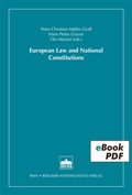 Cover: European Law and National Constitutions - Berliner Wissenschafts-Verlag