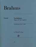 Cover: Johannes Brahms - Variationen op. 21 Nr. 1 und Nr. 2 - Henle, G&uuml;nter