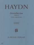 Cover: Joseph Haydn - Streichtrios, Heft III (Haydn zugeschrieben) - Henle, G&uuml;nter
