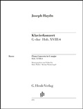Cover: Joseph Haydn - Klavierkonzert (Cembalo) G-dur Hob. XVIII:4 - Henle, G&uuml;nter