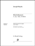 Cover: Joseph Haydn - Klavierkonzert (Cembalo) G-dur Hob. XVIII:4 - Henle, G&uuml;nter