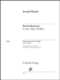 Cover: Joseph Haydn - Klavierkonzert (Cembalo) G-dur Hob. XVIII:4 - Henle, G&uuml;nter