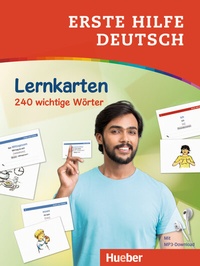 Abbildung von: Erste Hilfe Deutsch - Lernkarten - Hueber Verlag