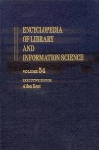 Abbildung von: Encyclopedia of Library and Information Science - Marcel Dekker Inc