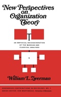 Cover: New Perspectives on Organization Theory - Praeger Publishers Inc