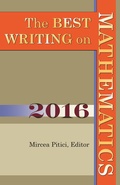 Cover: The Best Writing on Mathematics 2016 - Princeton University Press