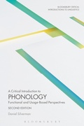 Cover: A Critical Introduction to Phonology - Bloomsbury Academic