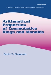Abbildung von: Arithmetical Properties of Commutative Rings and Monoids - CRC Press