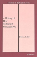 Cover: A History of New Testament Lexicography - Peter Lang Verlag