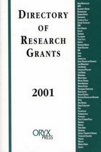 Enlarge image Cover: Directory Of Research Grants 2001 - Oryx Press Inc