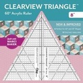 Cover: Clearview Triangle (TM) 60 degrees Acrylic Ruler 8" - C & T Publishing