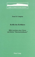 Cover: Kritik des Kritikers - Peter Lang Verlag