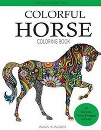 Enlarge image Cover: Colorful Horse Coloring Book - Creative Coloring Press