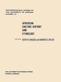 Cover: Apachean Culture, History and Ethnology - University of Arizona Press