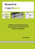 Cover: Elektrische Charakterisierung passivierender Grenzfl&auml;chen f&uuml;r Silizium-Solarzellen - BoD - Books on Demand