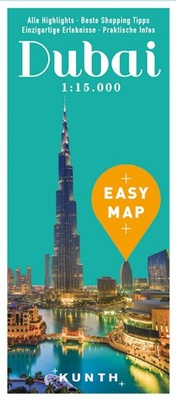 Abbildung von: KUNTH EASY MAP Dubai 1:15.000 - Kunth Verlag