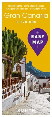 Abbildung von: KUNTH EASY MAP Gran Canaria 1:170.000 - Kunth Verlag