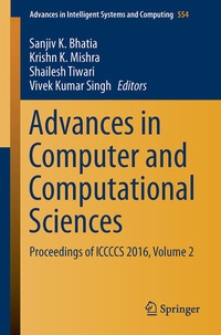 Enlarge image Cover: Advances in Computer and Computational Sciences - Springer
