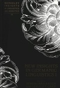 Cover: New Insights in Germanic Linguistics I - Peter Lang Verlag