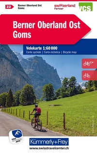 Abbildung von: Kümmerly+Frey Velokarte 22 Berner Oberland Ost, Goms 1:60.000 - Hallwag Kümmerly+Frey