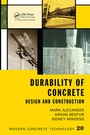 Cover: Durability of Concrete - CRC Press