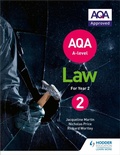Cover: AQA A-level Law for Year 2 - Hodder Education
