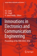 Cover: Innovations in Electronics and Communication Engineering - Springer