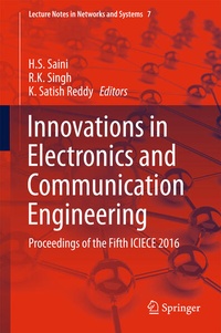 Enlarge image Cover: Innovations in Electronics and Communication Engineering - Springer